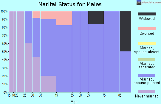 Fort Fairfield marital status for males