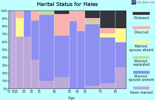 Fort Kent marital status for males
