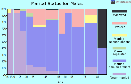 Lisbon Falls marital status for males