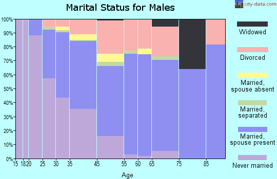 Old Orchard Beach marital status for males