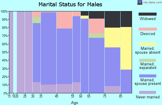 York Harbor marital status for males