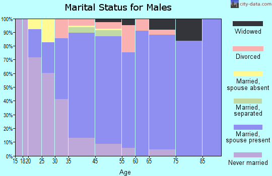 Accokeek marital status for males