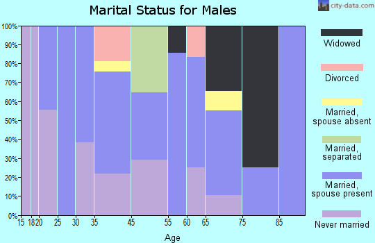 Cecilton marital status for males