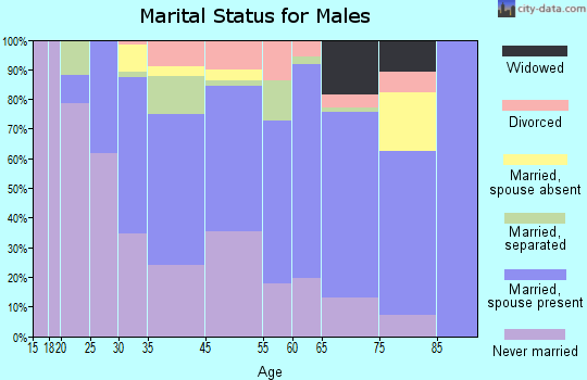 Centreville marital status for males