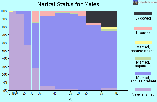 Fallston marital status for males