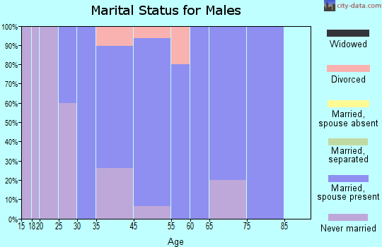 Glen Echo marital status for males