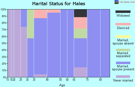 Hughesville marital status for males