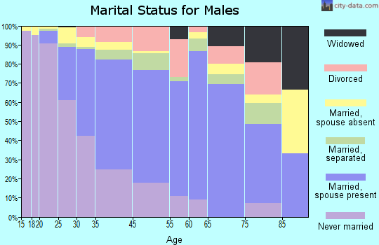 Hyattsville marital status for males