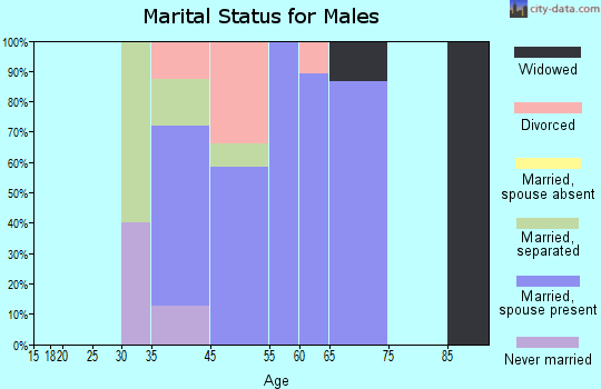 Kent Narrows marital status for males