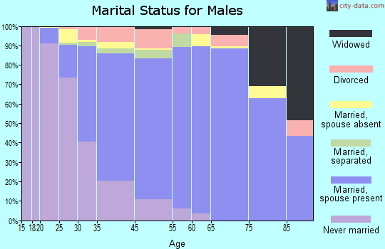Lanham-Seabrook marital status for males