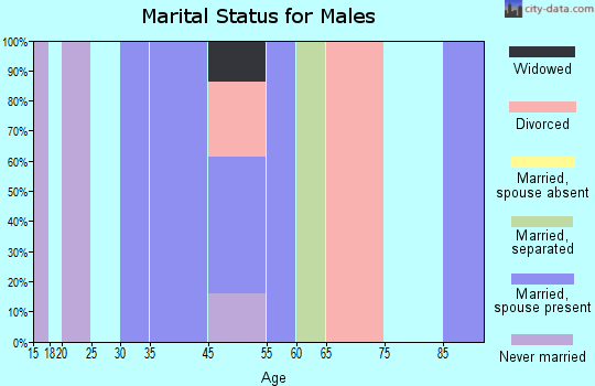 Newark marital status for males