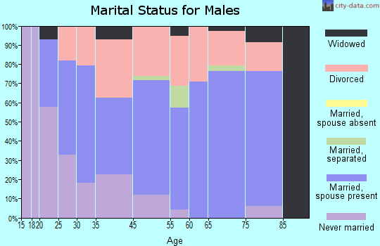 Parker Strip marital status for males