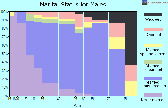 Reisterstown marital status for males