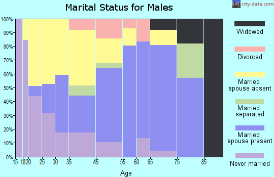 Snow Hill marital status for males