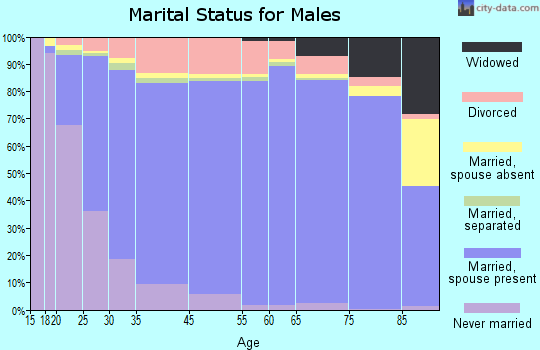 Peoria marital status for males