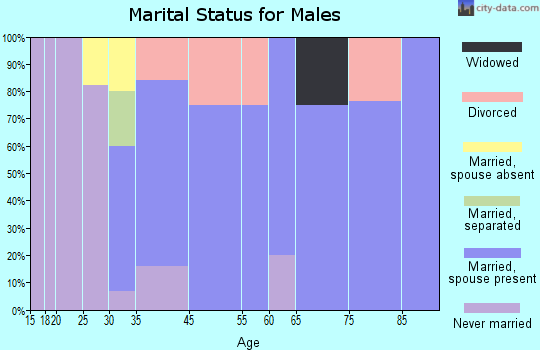 Sudlersville marital status for males