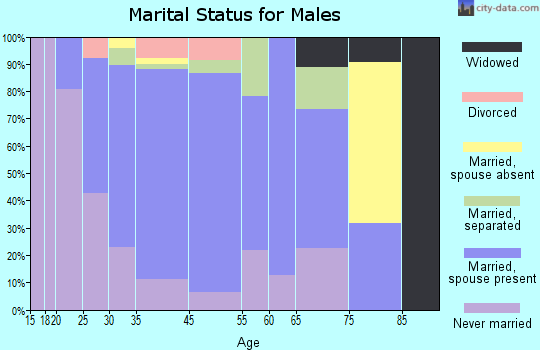 Sykesville marital status for males