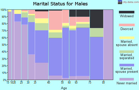 Walker Mill marital status for males
