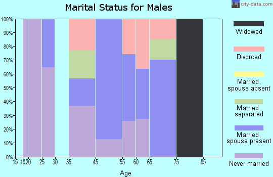 West Pocomoke marital status for males