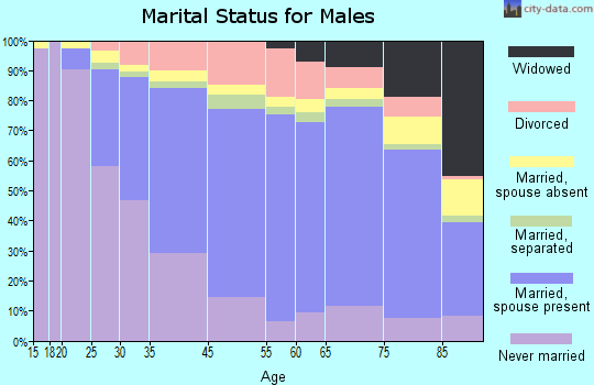 Brockton marital status for males