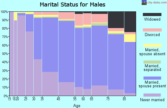 Brookline marital status for males