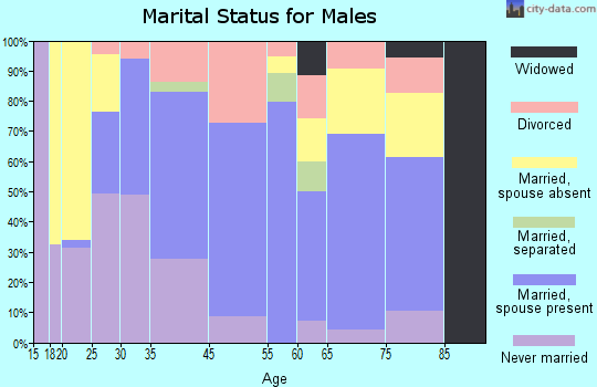 Buzzards Bay marital status for males
