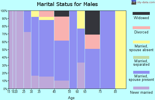 Essex marital status for males