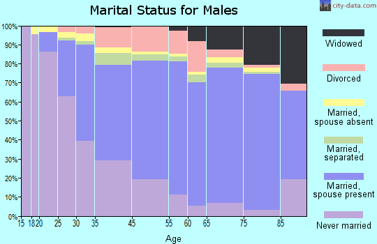 Everett marital status for males
