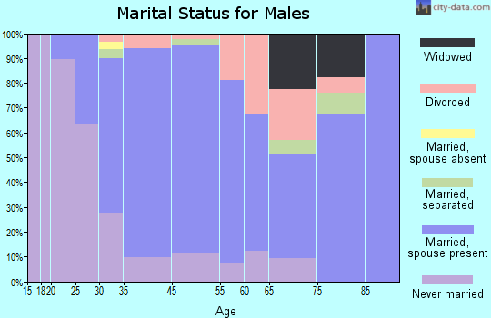 Kingston marital status for males