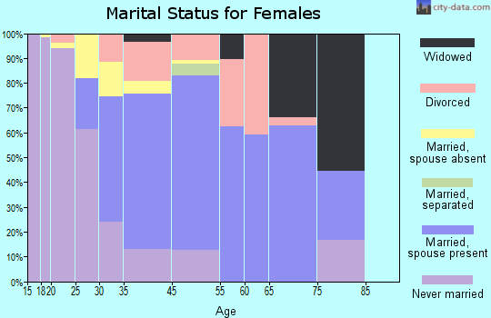 South Amherst marital status for females