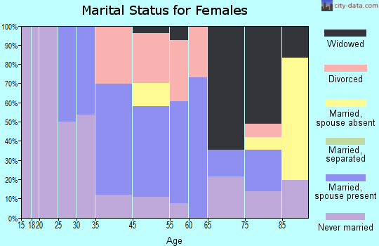 Vineyard Haven marital status for females