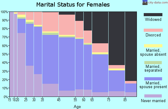 Bay City marital status for females