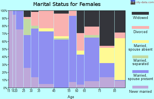 Cheboygan marital status for females