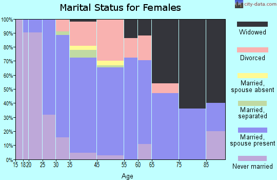 Clinton marital status for females