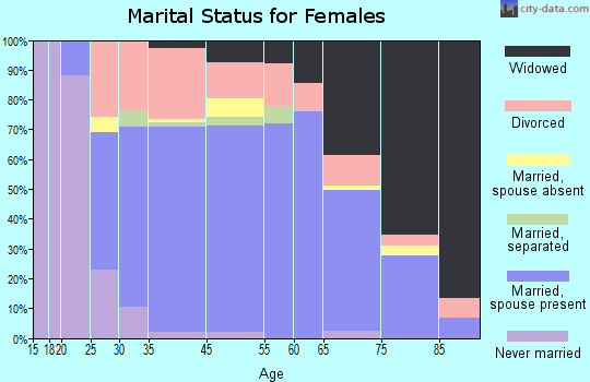 Elk Rapids marital status for females