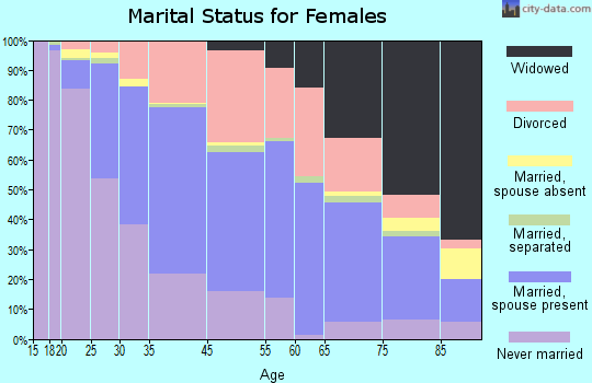 Ferndale marital status for females