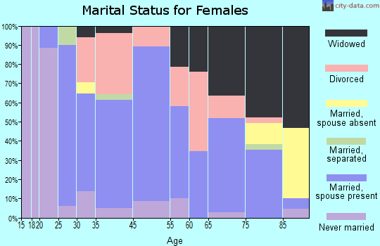 Iron River marital status for females