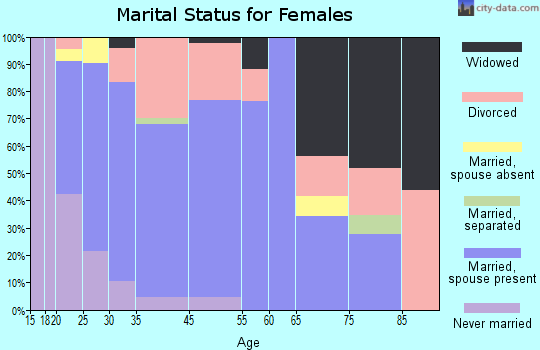 Laingsburg marital status for females