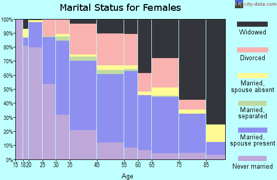 Mount Clemens marital status for females