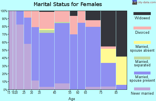 North Muskegon marital status for females
