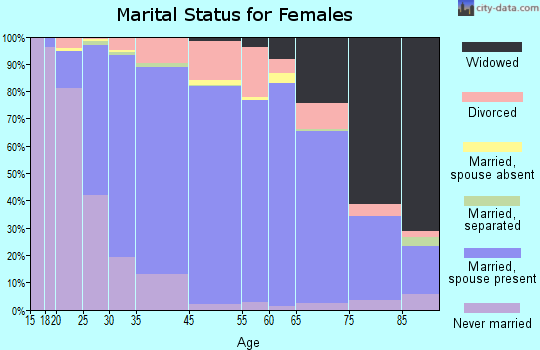 Plymouth Township marital status for females