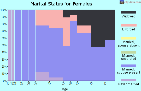 South Gull Lake marital status for females