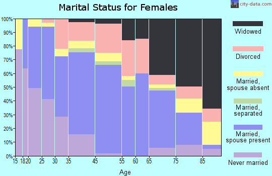 South Haven marital status for females