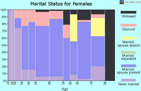 West Ishpeming marital status for females