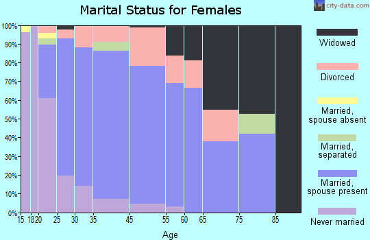 Big Lake marital status for females