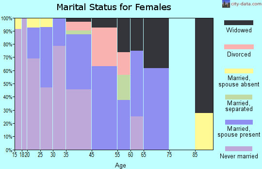 Window Rock marital status for females