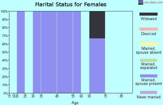 Borup marital status for females