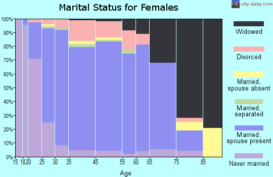 Elk River marital status for females