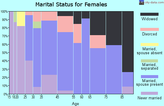 Elmore marital status for females