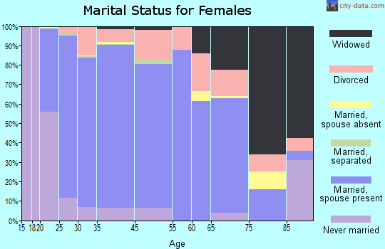 Farmington marital status for females